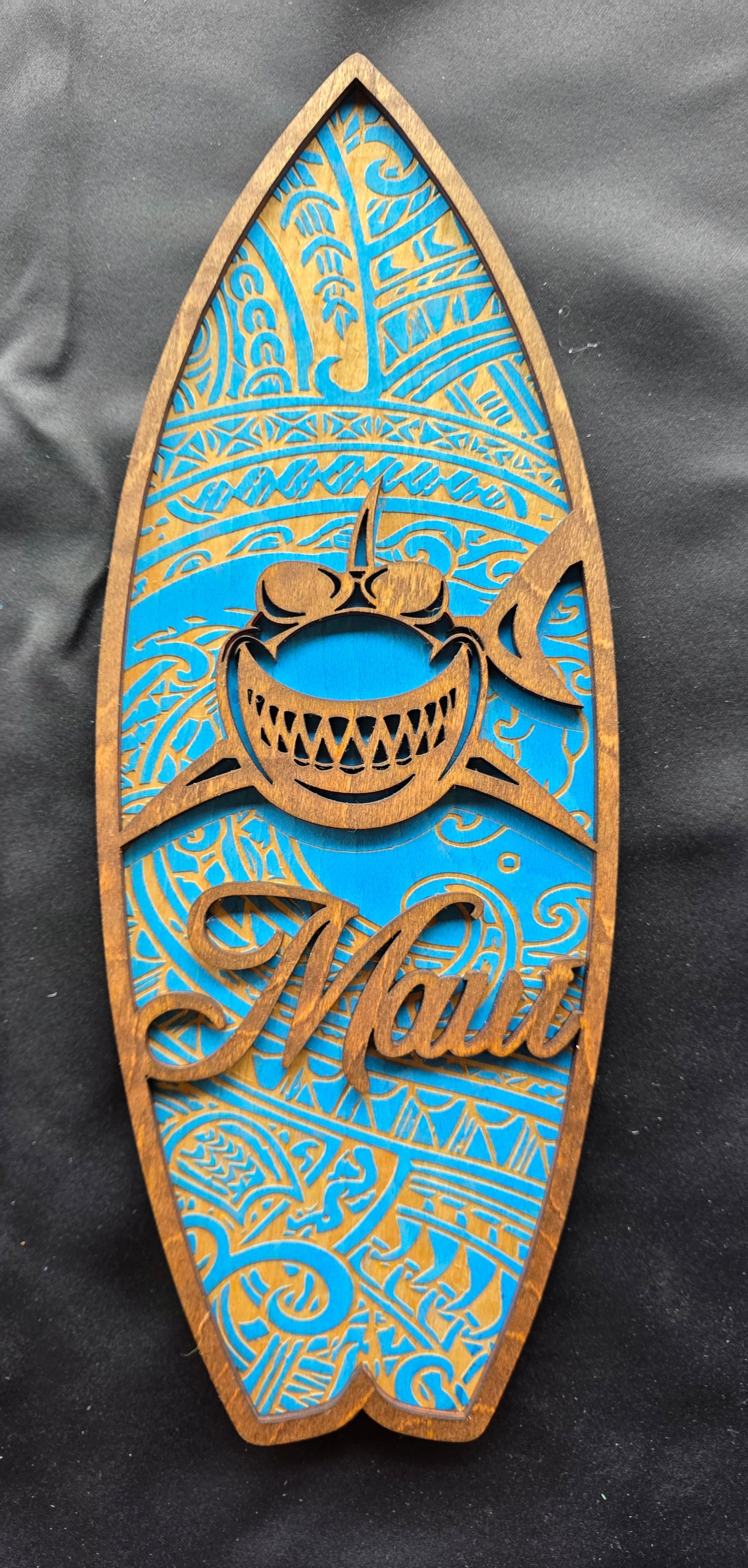 Laser Engraved Hawaiian Islands Surfboards