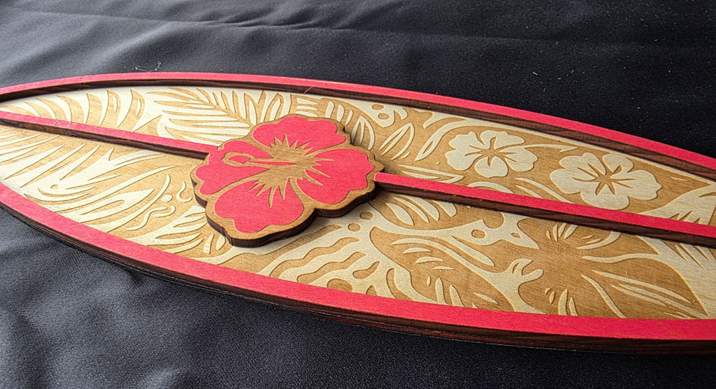 Decorative belt with floral design on a black background